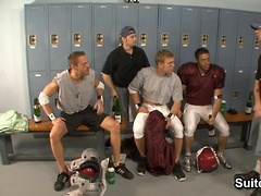 American football players Ari Sylvio, Drew Cutler and Tristan Jaxx fucking. Posted by: Hot Jocks Nice Cocks