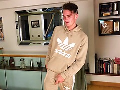 Young Horny Lad Flynn Wank his Massive Uncut Cock & Gets a Little Helping Hand & Shoots a Big load!. Posted by: English Lads