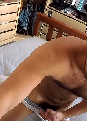 Shooting in my bedroom with the very sexy Lucas Deen