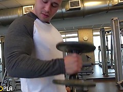 Hot Muscle Stud Dom Knight Works Out And Jerks OFF. Posted by: Gayhoopla
