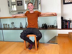 Straight Young & Ripped Stud gets Wanked Outside & his Rock Hard Uncut Cock Explodes with Cum!. Posted by: English Lads