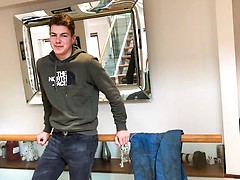 Young Straight & Horny Motorsport Racer Jack Stewart gets Manhandled & Shoots his Load!. Posted by: English Lads