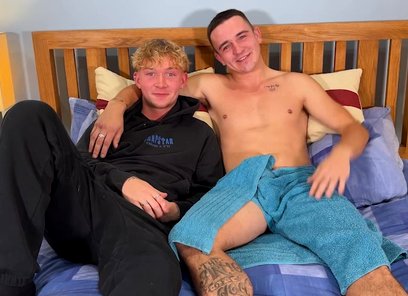 Young Blond Lad and Straight Irish Lad