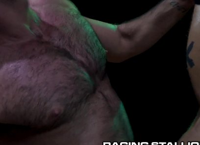 Rugged Interracial Threesome