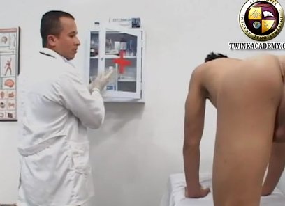 The Doctor Measures the Latino Teens Large Glans