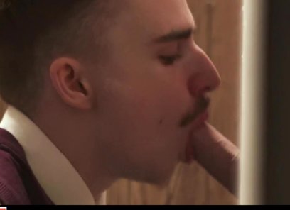 Catholic Boys Benjamin Blue and Ryan Jacobs Play in the Confession Booth