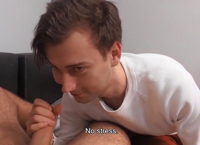 Czech Hunter 565 - Guy Offers a Load of Cash to Brown Haired Twink to get him to Suck his Big Cock &